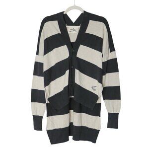 Vivienne Westwood Anglomania striped high low cardigan